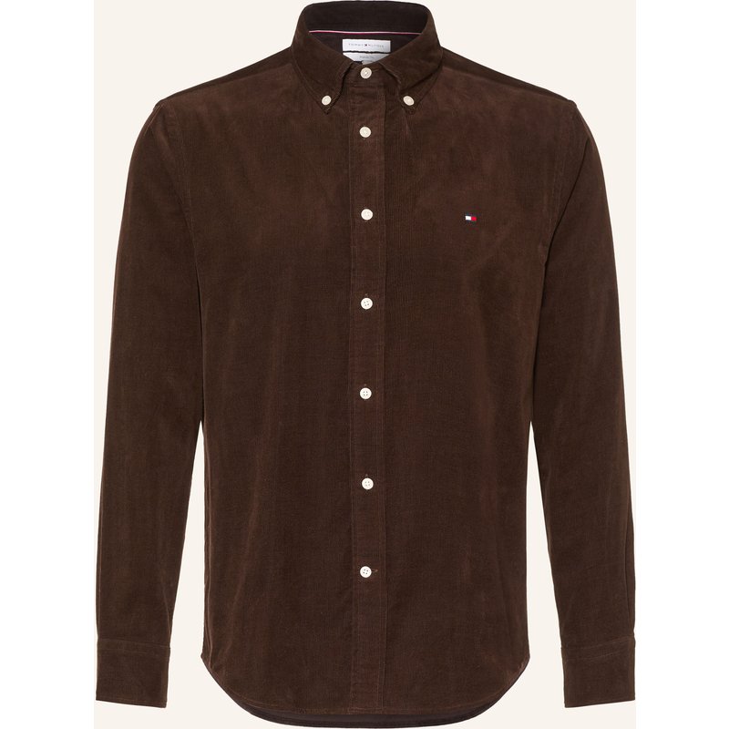 Tommy Hilfiger Cordhemd Regular Fit braun