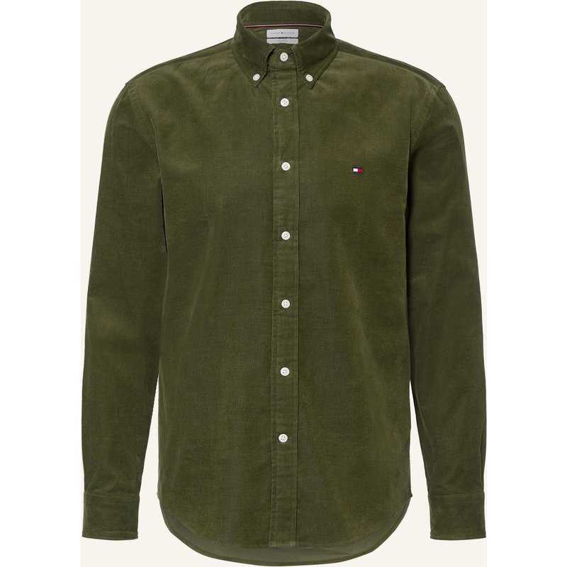 Tommy Hilfiger Cordhemd Regular Fit gruen