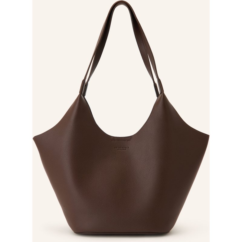 Seidenfelt Shopper Nelma Mit Pouch braun