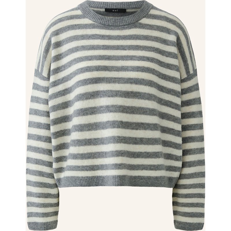 Oui Pullover grau