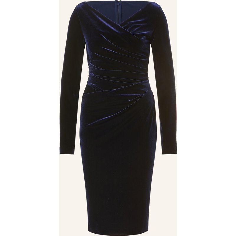 Talbot Runhof Cocktailkleid Aus Samt blau