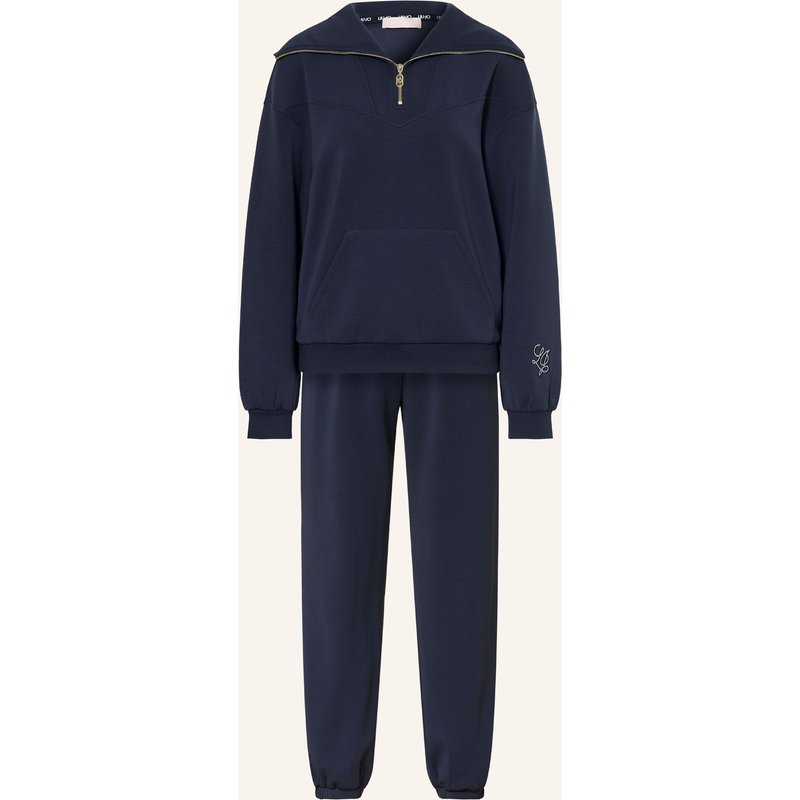 Liu Jo Set: Sweat-Troyer Und Sweatpants Mit Schmucksteinen blau