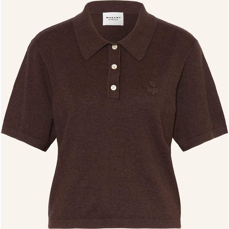 Marant Étoile Strick-Poloshirt Althea braun