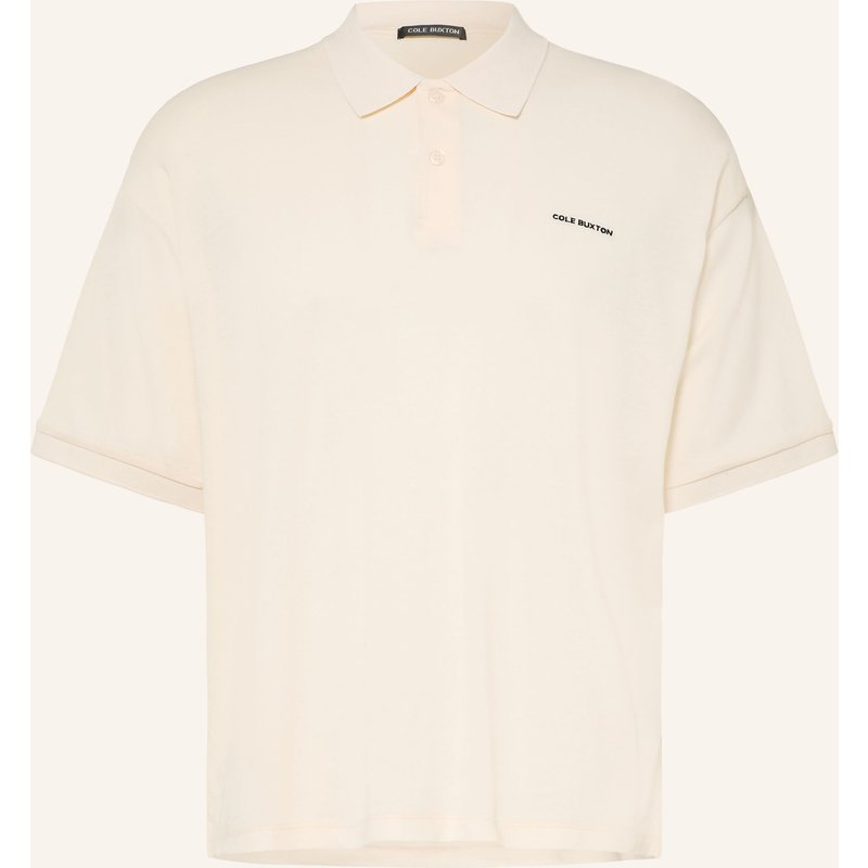 Cole Buxton Piqué-Poloshirt weiss