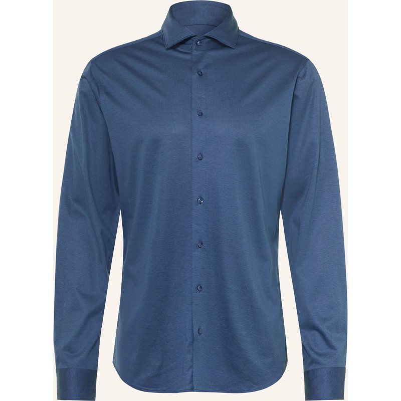 Seidensticker Jerseyhemd Shaped Fit blau