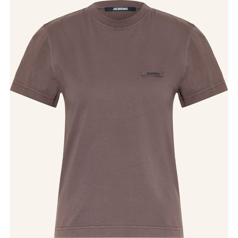 Jacquemus T-Shirt Le T-Shirt Gros Grain braun