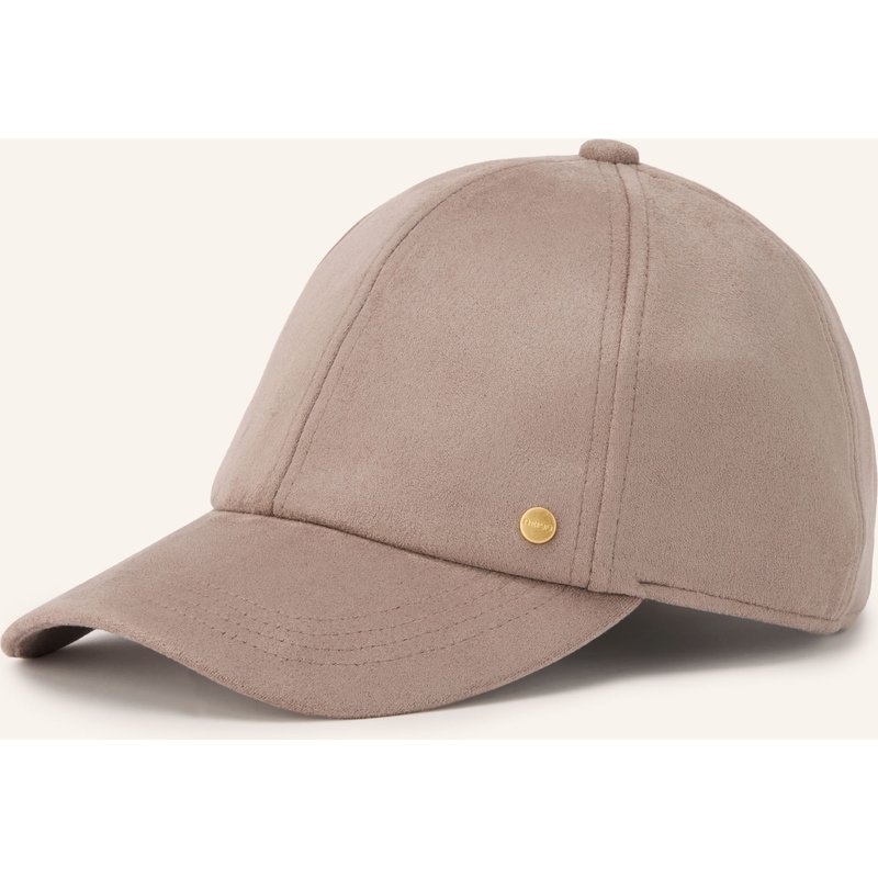 Reiss Cap Nicky In Lederoptik beige