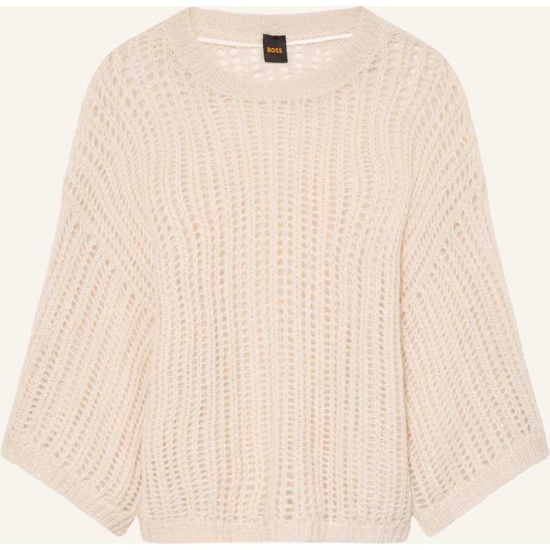 Boss Pullover Frug Mit 3/4-Arm Und Mohair weiss