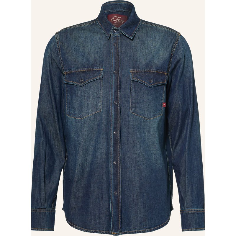 Mos Mosh Gallery Jeanshemd Mmgdavid Comfort Fit blau