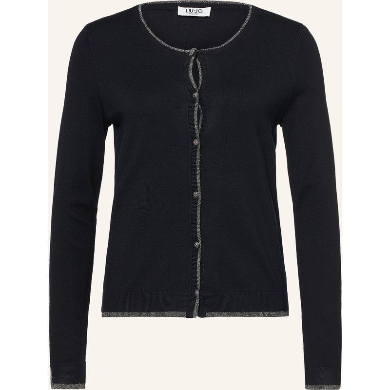 Liu Jo Strickjacke Mit Schmucksteinen Und Glitzergarn schwarz