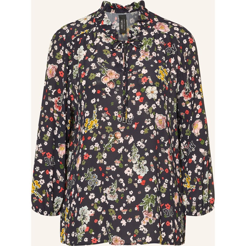 Marc Cain Blusenshirt Mit 3/4-Arm Und Rüschen blau