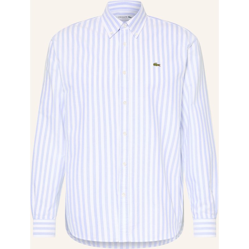Lacoste Oxfordhemd Regular Fit blau