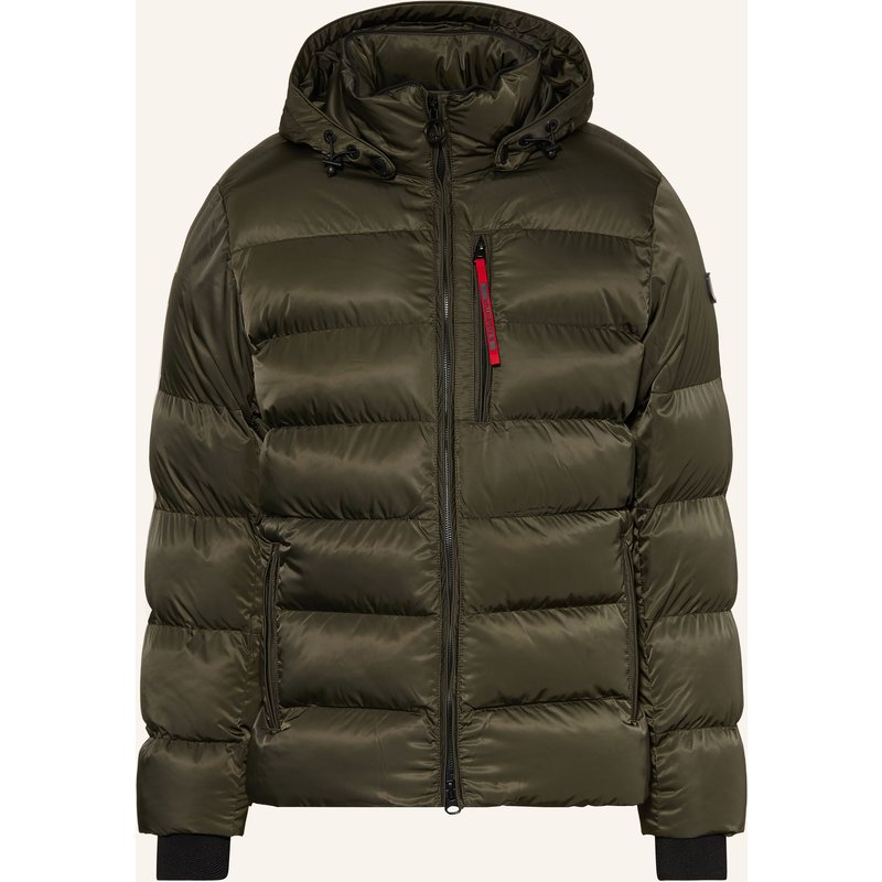 Wellensteyn Steppjacke Blackbird Mit Abnehmbare Kapuze gruen