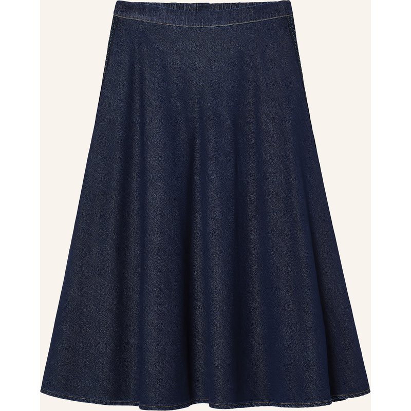 Marina Rinaldi Jeansrock Ballo Mit Galonstreifen blau
