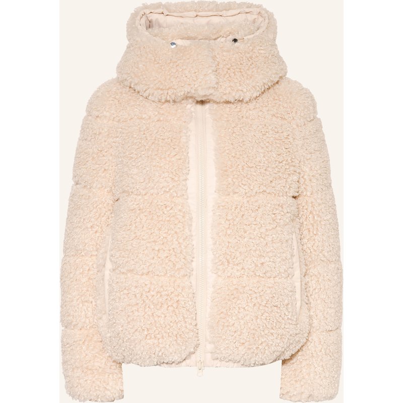 Save The Duck Kunstfell-Jacke Lenora Mit Abnehmbarer Kapuze weiss