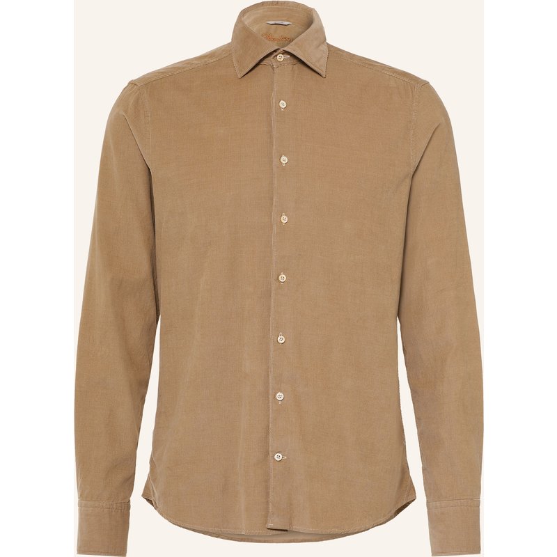 Stenströms Cordhemd Slimline Fit braun