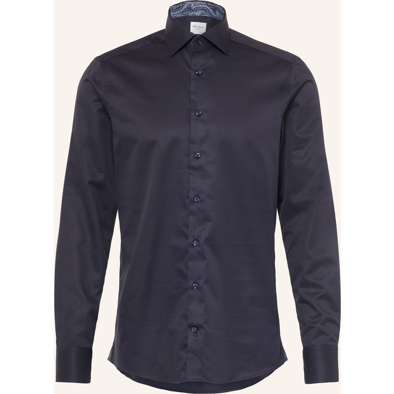 Stenströms Hemd Slimline Fit blau