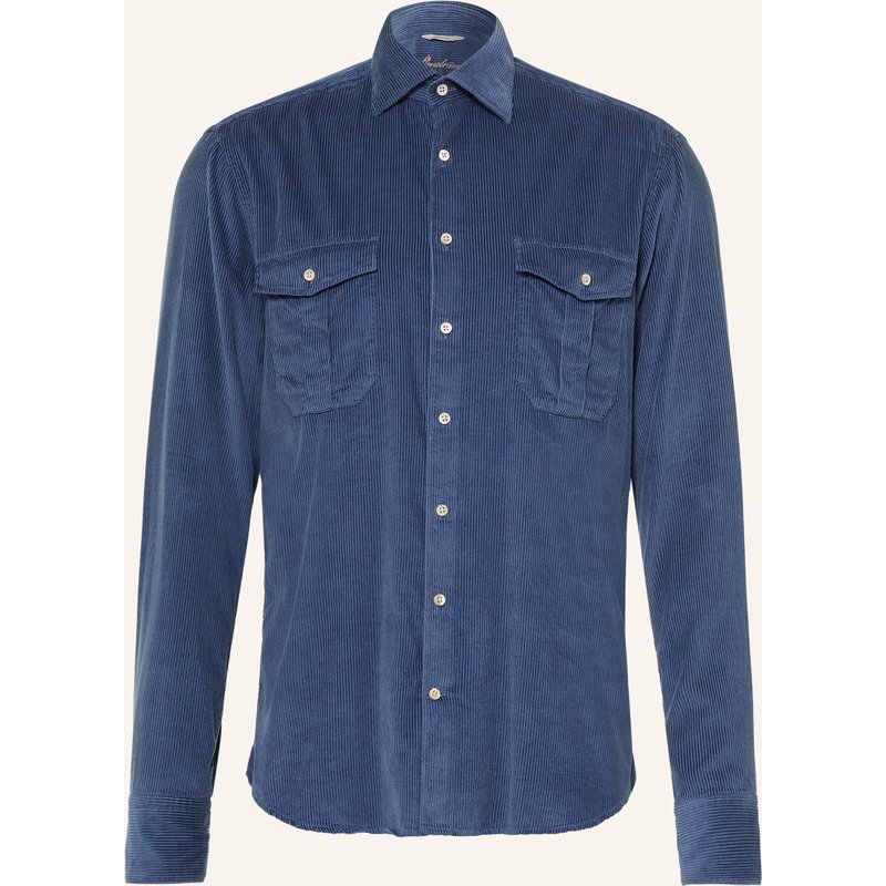 Stenströms Cordhemd Regular Fit blau