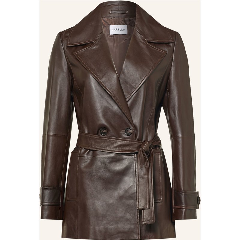Marella Lederjacke Ragni braun