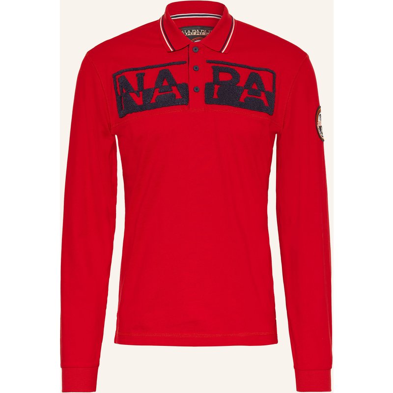 Napapijri Jersey-Poloshirt E-Archive Relaxed Fit rot