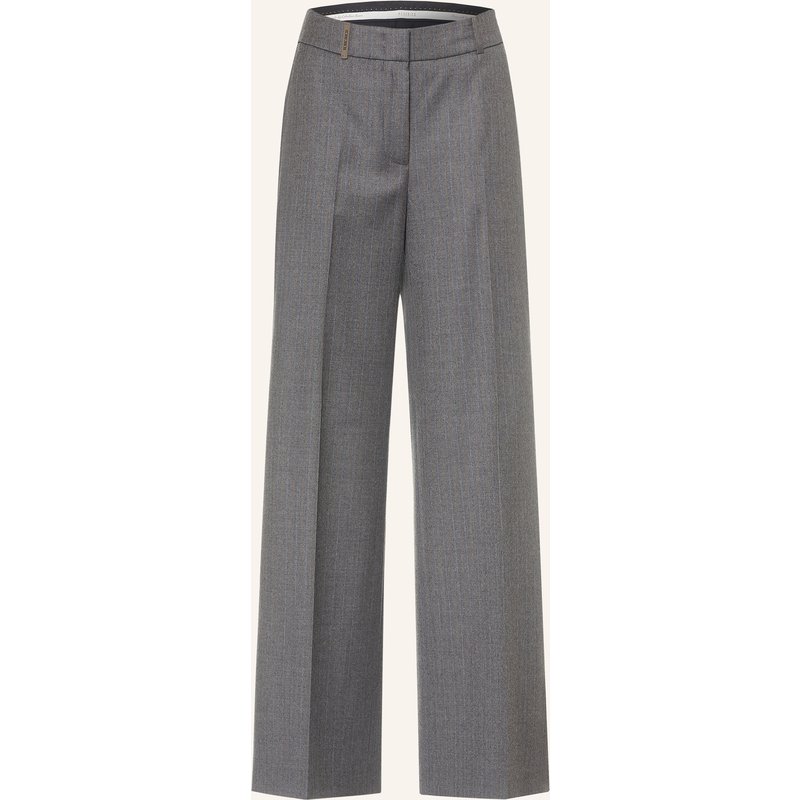 Peserico Marlenehose Aus Flanell grau