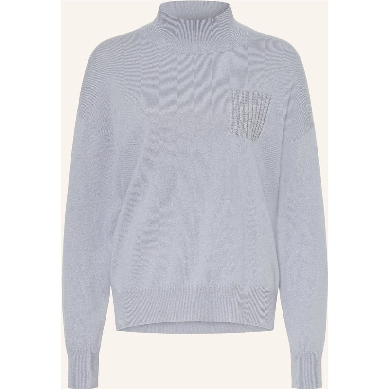 Peserico Pullover Mit Schmucksteinen blau