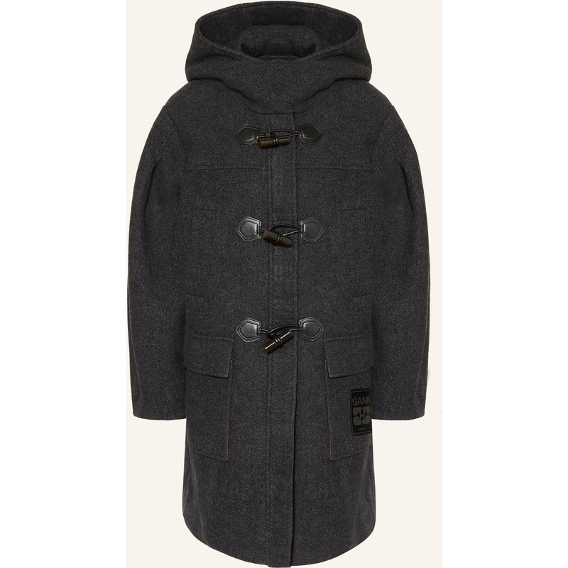 Ganni Dufflecoat schwarz