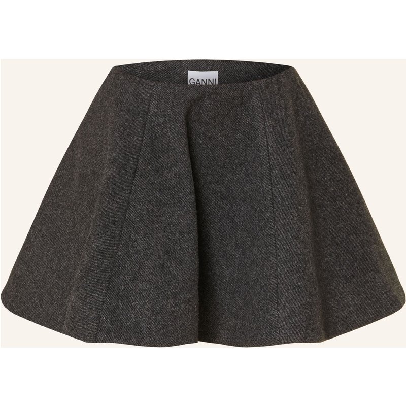 Ganni Flanellrock schwarz