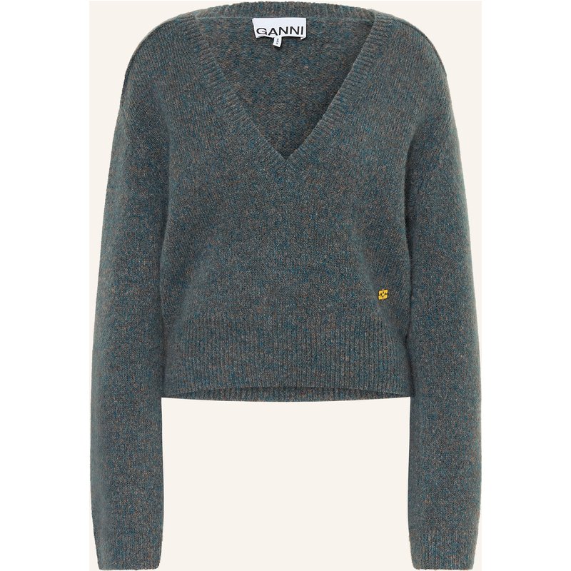 Ganni Pullover Mit Mohair blau