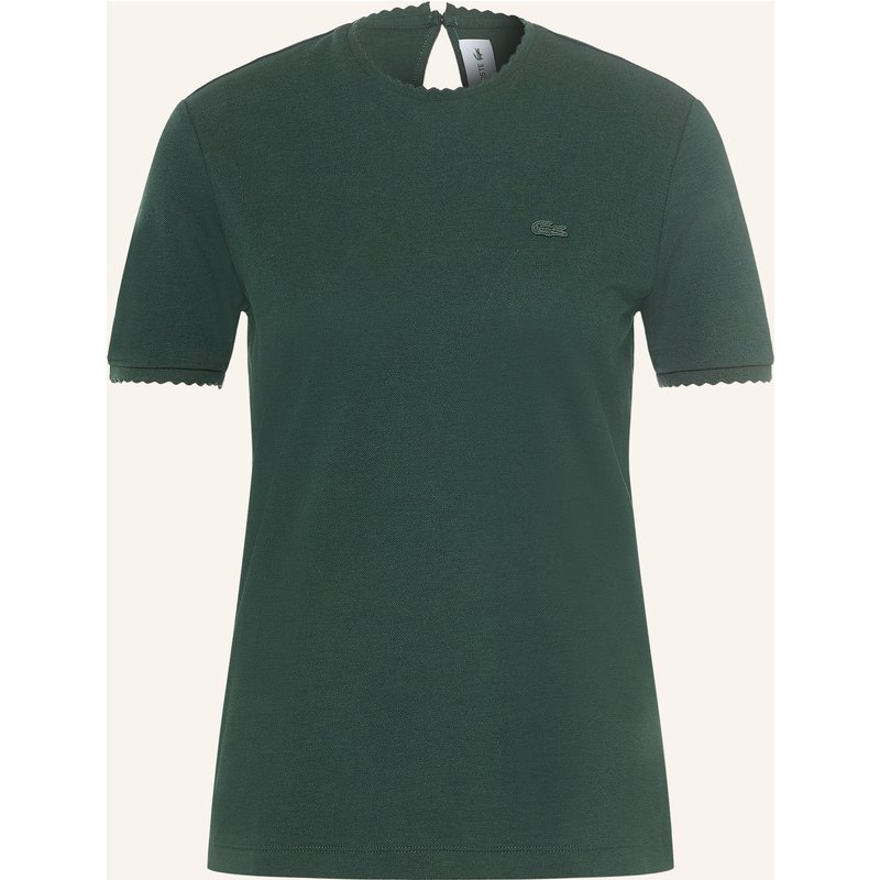 Lacoste T-Shirt Aus Piqué gruen