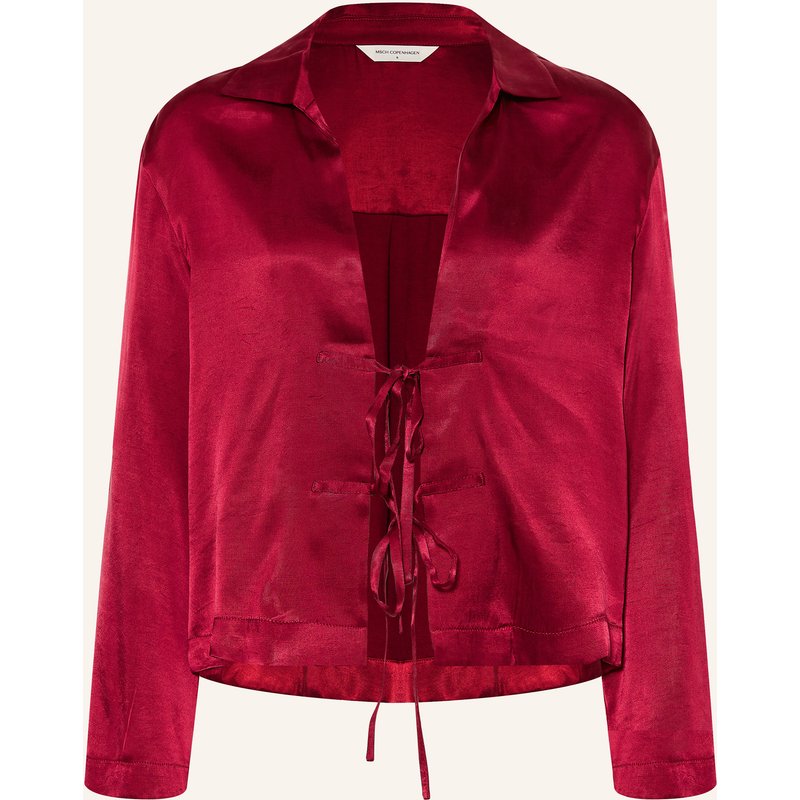 Msch Copenhagen Blusenshirt Mschshaelan Aus Satin rot