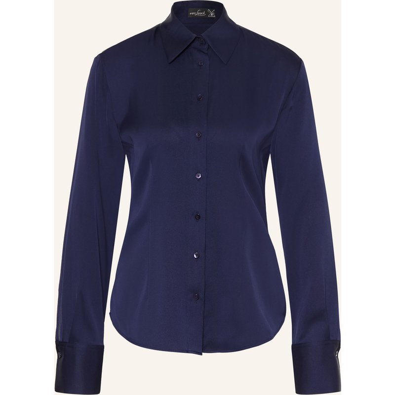 Van Laack Hemdbluse Vl-Uliz-Xx Mit Seide blau