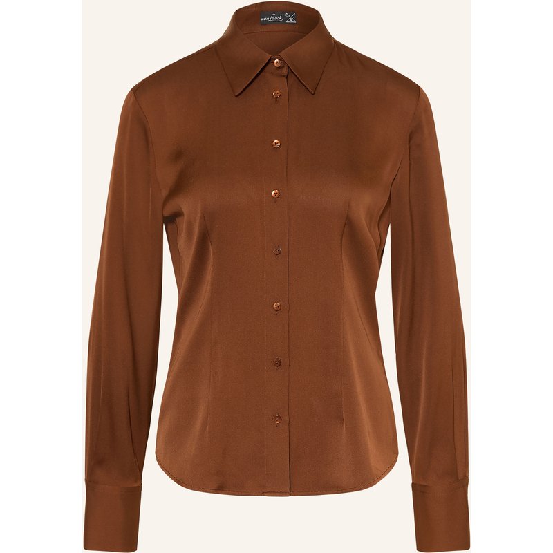 Van Laack Hemdbluse Vl-Uliz-Xx Mit Seide braun