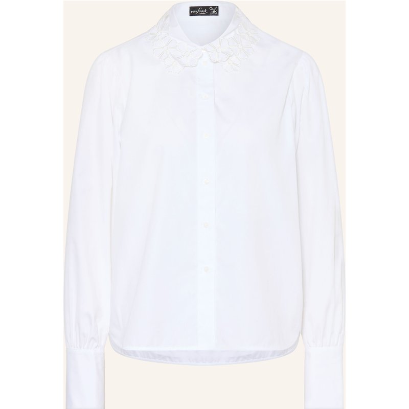 Van Laack Hemdbluse Vl-Fjella-Appl Mit Spitze weiss