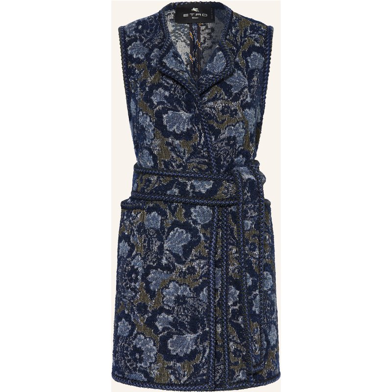 Etro Blazerweste Aus Jacquard blau