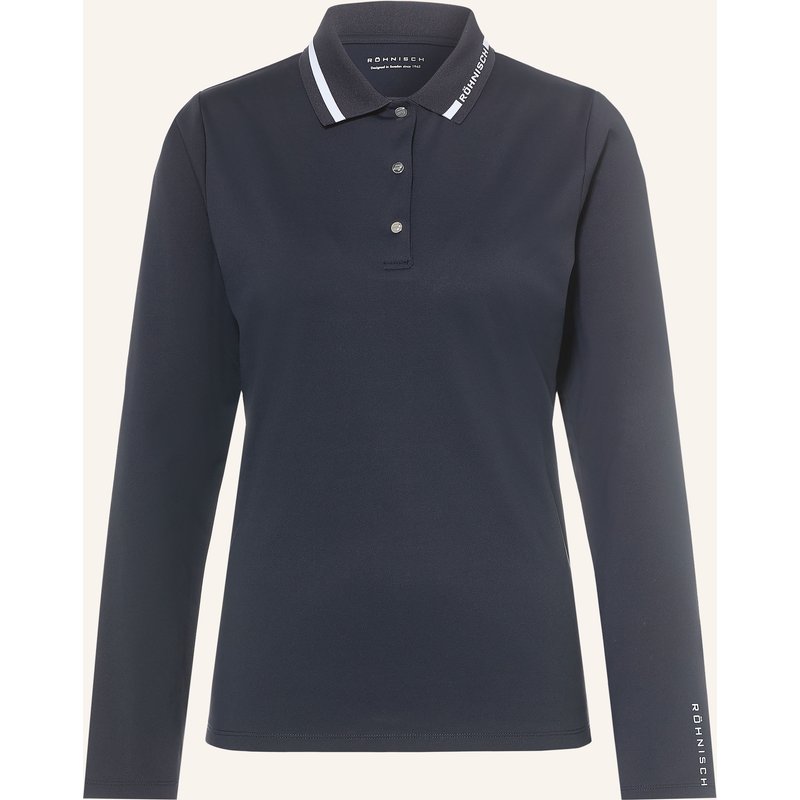 Röhnisch Piqué-Poloshirt blau