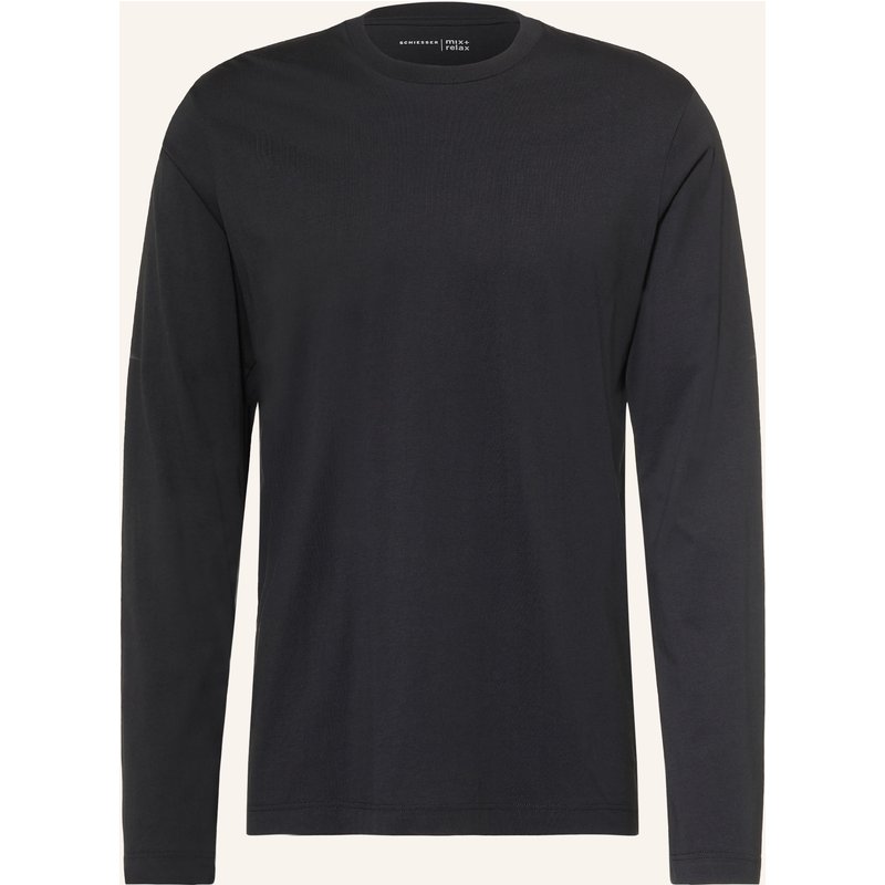 Schiesser Schlafshirt Mix + Relax schwarz