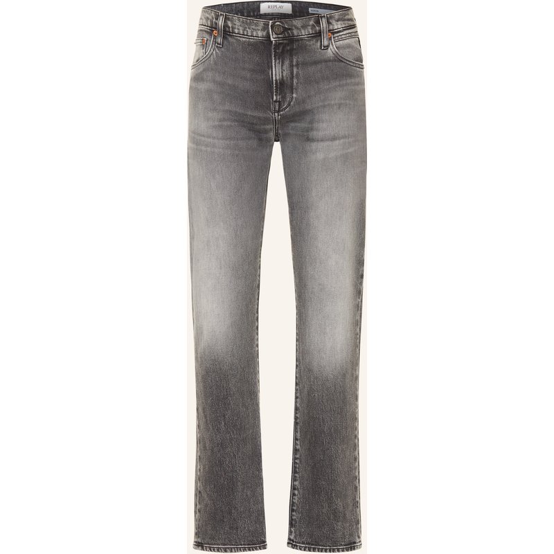 Replay Jeans Aideen Straight Fit grau