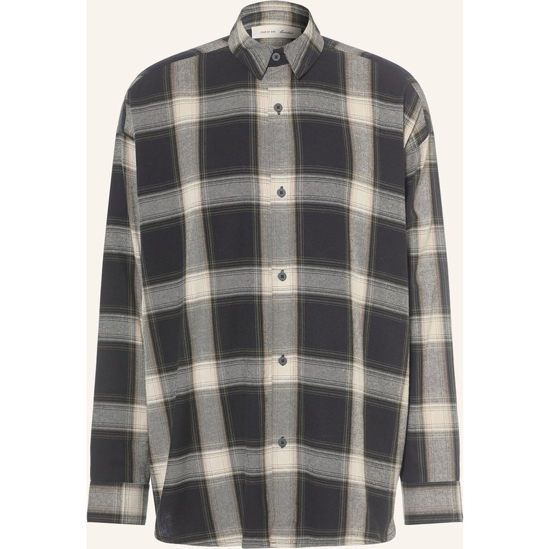 Essentials - Fear Of God Flanellhemd Comfort Fit grau