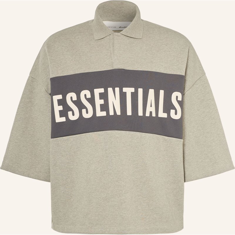 Essentials - Fear Of God Sweat-Poloshirt Mit 3/4-Arm beige
