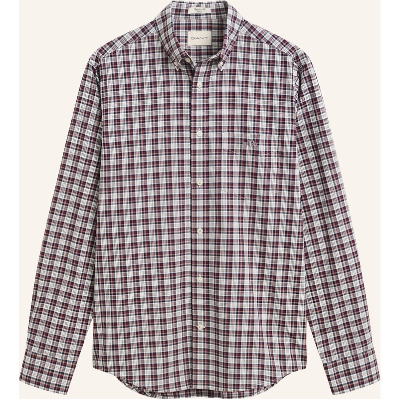 Gant Hemd Regular Fit rot