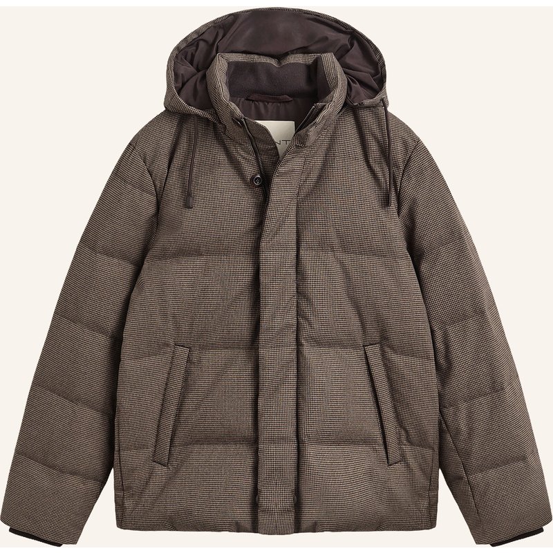 Gant Daunenjacke Mit Abnehmbarer Kapuze braun