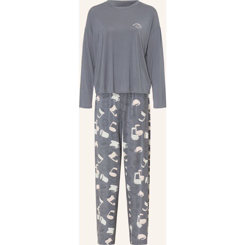 Schiesser Schlafanzug Casual Fashion grau