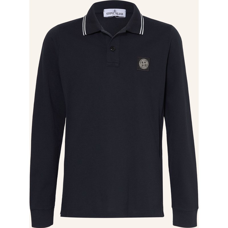Stone Island Junior Piqué-Poloshirt blau