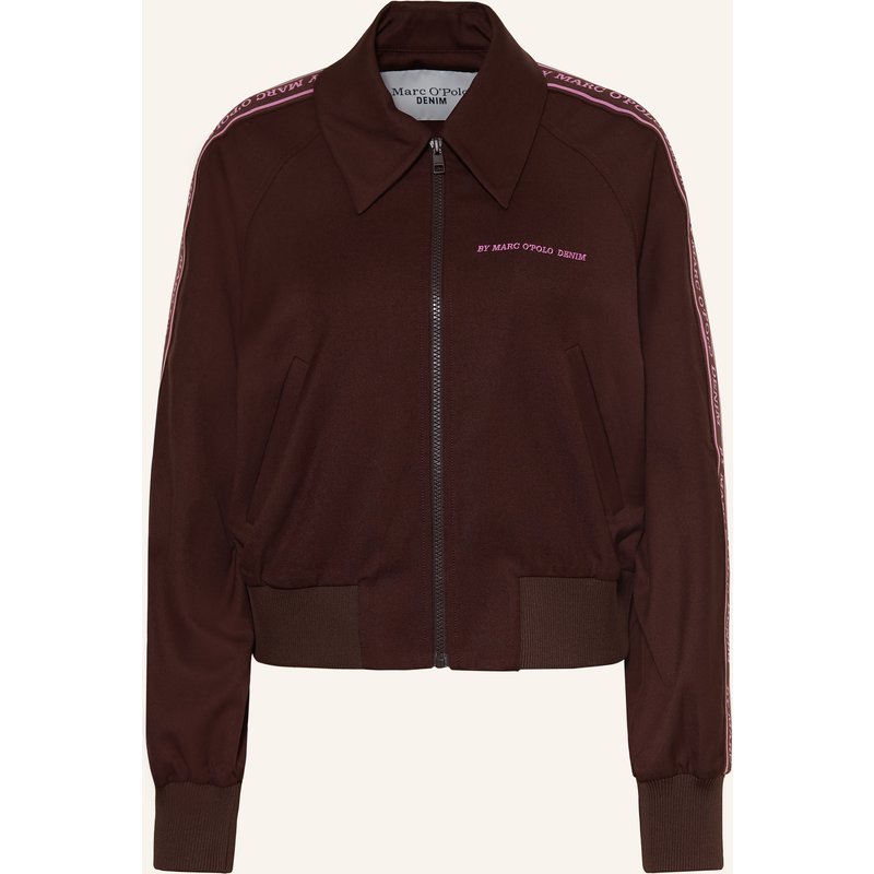Marc O'polo Denim Blouson Mit Galonstreifen braun