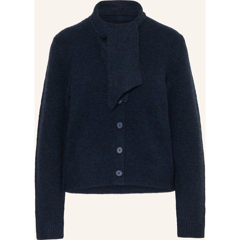 Part Two Strickjacke Chaniepw Mit Alpaka Und Abnehmbarem Schal blau