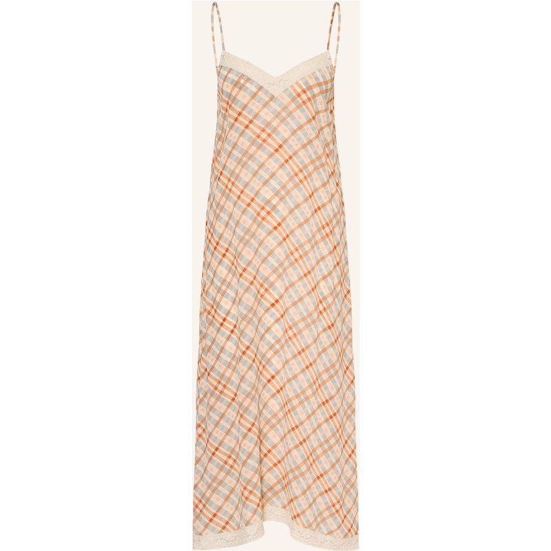 Eres Negligé Tartan Aus Seide beige