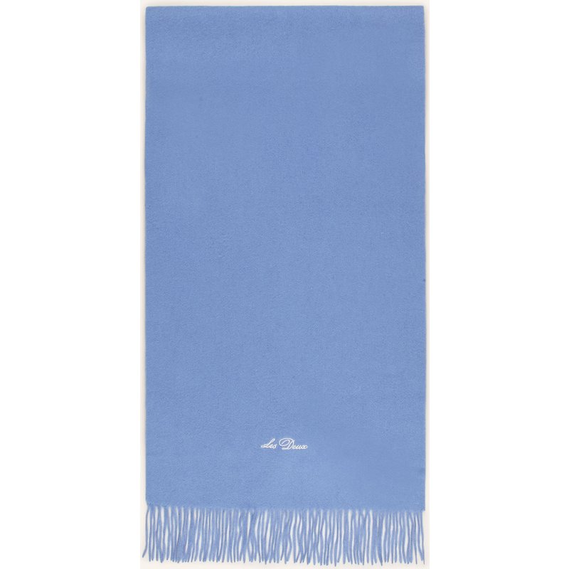 Les Deux Schal blau