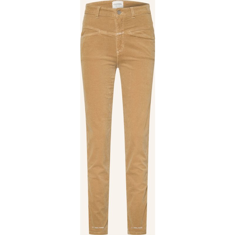 Closed Cordhose Pedal Pusher beige
