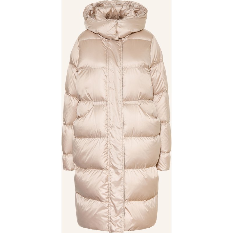 Luisa Cerano Daunenmantel Mit Abnehmbarer Kapuze beige
